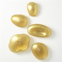 Gold Glass Wall Gems(5)