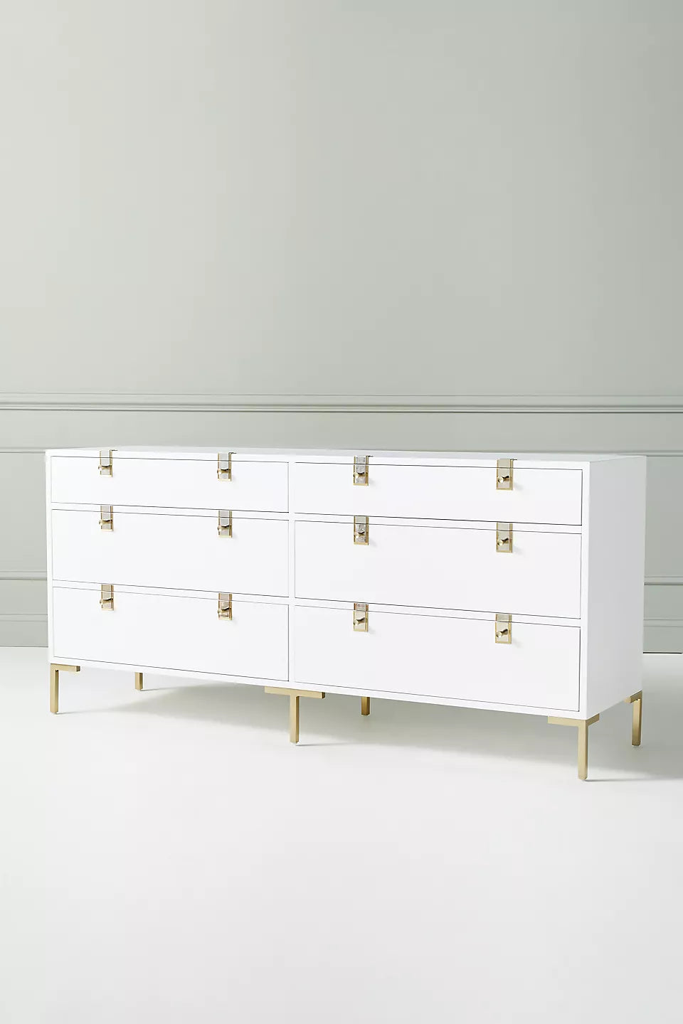 White Anthropologie Dresser