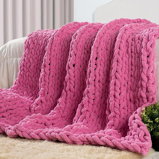 Pink Chunky Blanket